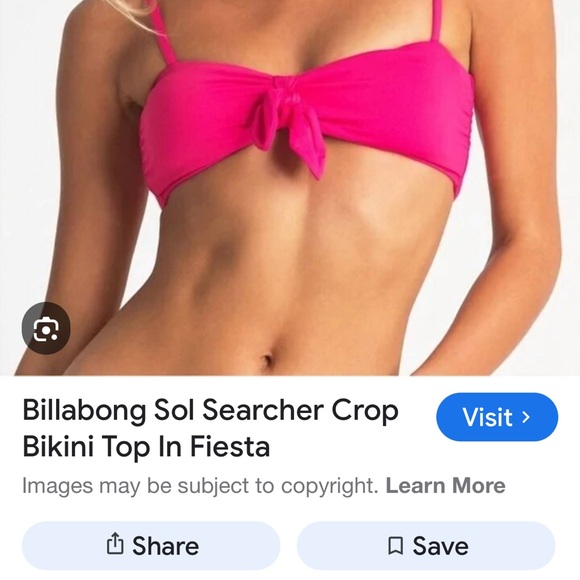 Billabong Other - Billabong Hot Pink Bikini top